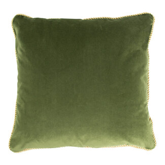 Mars & More kussen fluweel goud appel groen 45x45cm