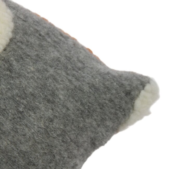 Mars & More Cushion Sheeps wool grey 40x60cm