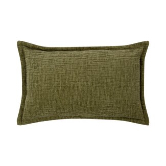 Mars & More Cushion Crinkled velvet green 30x50cm