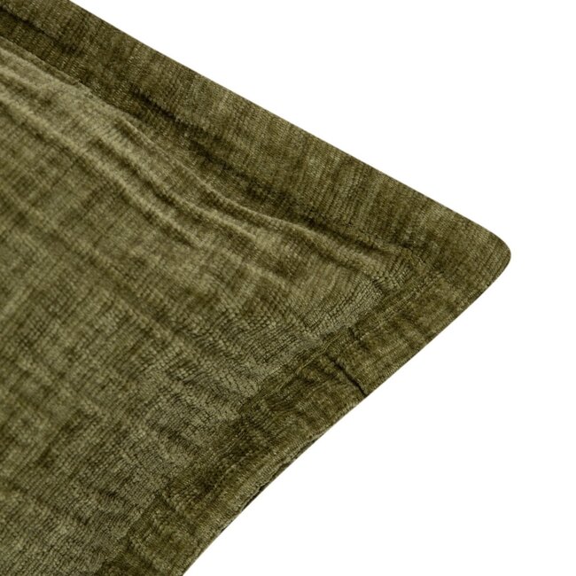 Mars & More Cushion Crinkled velvet green 30x50cm