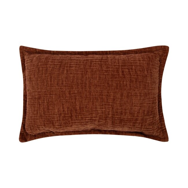 Mars & More Cushion Crinkled velvet orange 30x50cm