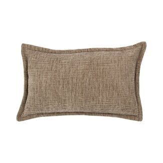 Mars & More Kussen Crinkled velvet taupe 30x50cm