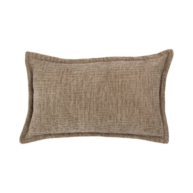 Mars & More Cushion Crinkled velvet taupe 30x50cm