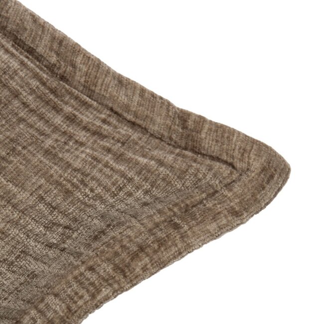 Mars & More Cushion Crinkled velvet taupe 30x50cm
