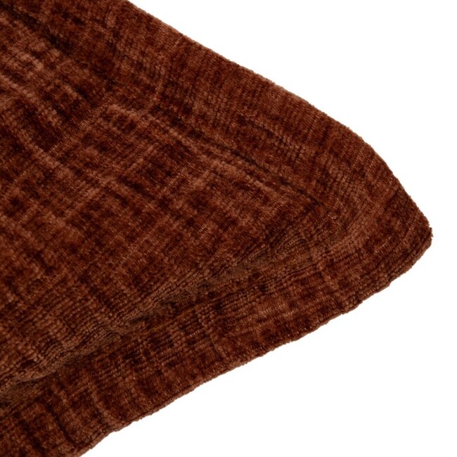 Mars & More Cushion Crinkled velvet orange 45x45cm