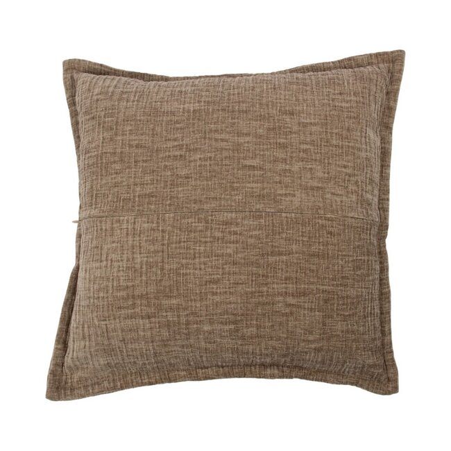 Mars & More Cushion Crinkled velvet taupe 45x45cm