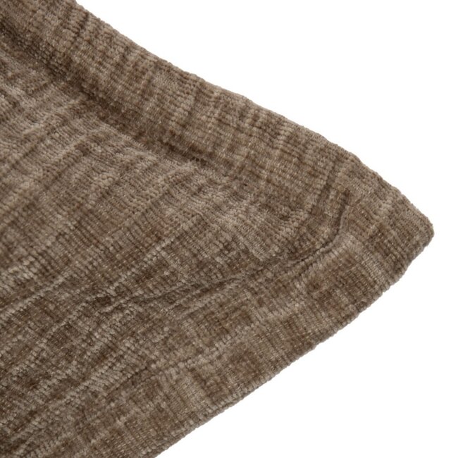 Mars & More Cushion Crinkled velvet taupe 45x45cm