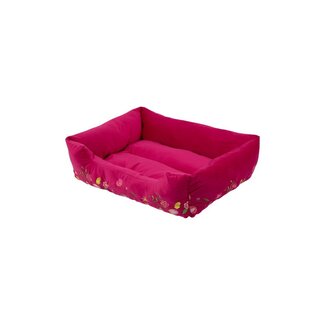 Mars & More Dierenmand S borduurwerk fuchsia roze 55x42x15cm