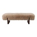 Mars & More Bank Tibetan lamb beige 138,5x40,5x44cm