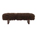 Mars & More Bank Tibetan lamb bruin 138,5x40,5x44cm