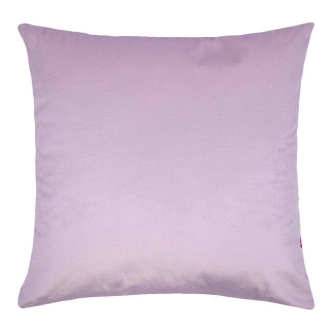 Mars & More Perugia Kussen velvet geborduurd roze 45x45cm