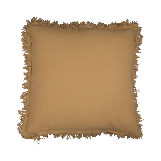 Linen & More Lioni kussen geel 45x45cm