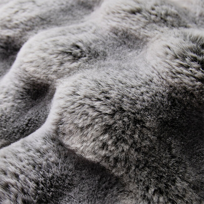 Mars & More plaid teddy bobbel grijs 130x170cm