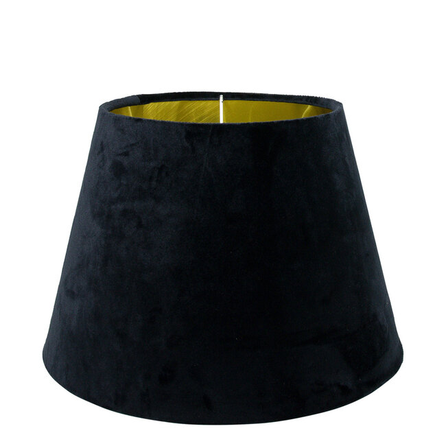 Mars & More lampenkap fluweel zwart dia 30cm
