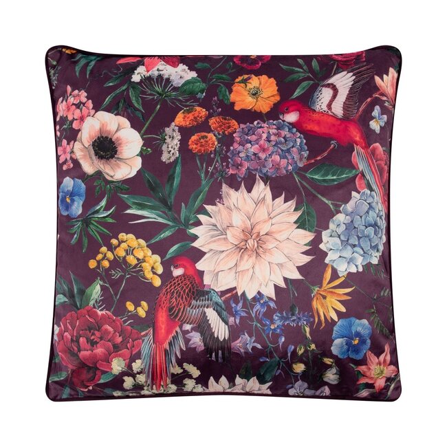Linen & More Kussen Carey paars 45x45cm