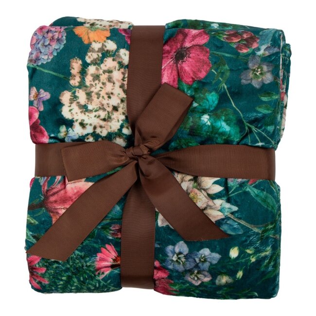 Linen & More Plaid Imelda blauw 130x170cm