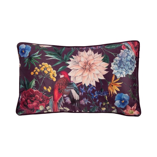 Linen & More Kussen Carey paars 30x50cm