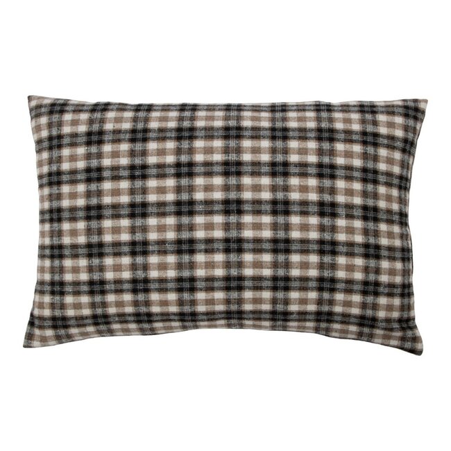 Mars & More Cushion Check deer grey 40x60cm