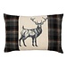 Mars & More Cushion Check deer black 40x60cm