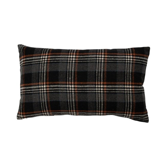 Mars & More Cushion Check deer black 30x50cm