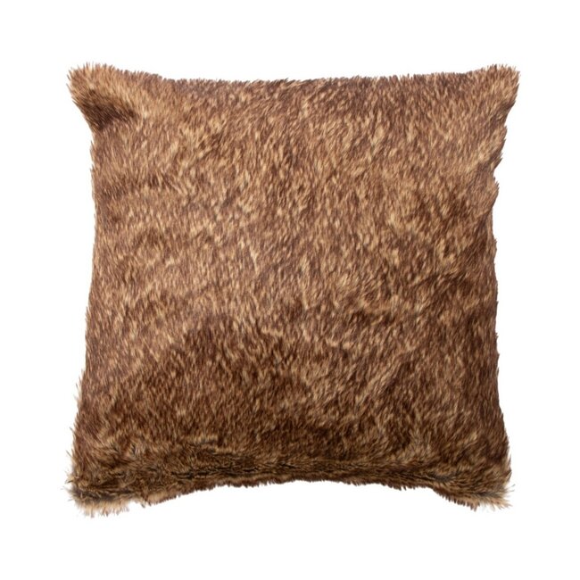 Mars & More Kussen Allover vacht bruin 45x45cm