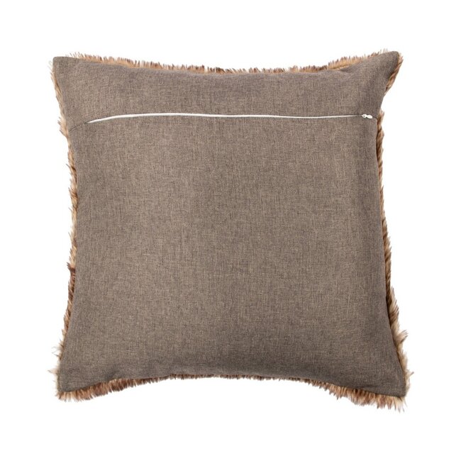 Mars & More Kussen Allover vacht bruin 45x45cm