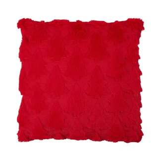 Linen & More Cushion Christmas tree red 45x45cm