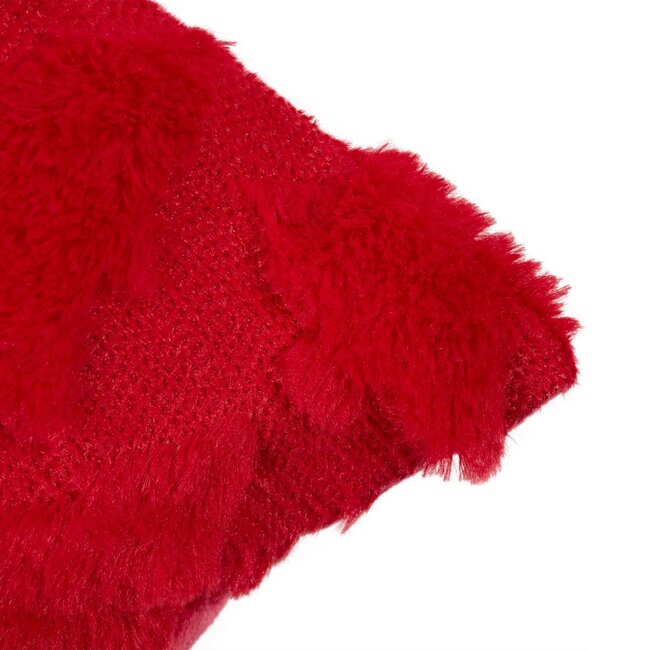 Linen & More Cushion Christmas tree red 45x45cm