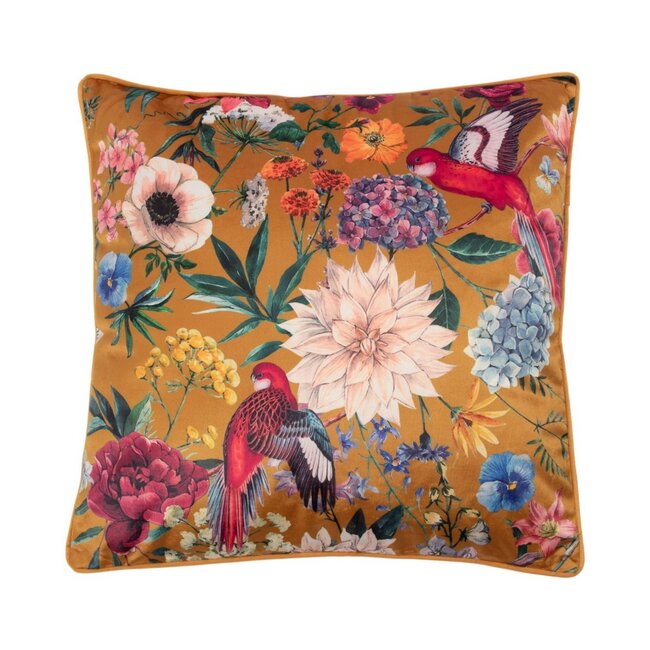 Linen & More Kussen Imelda geel 45x45cm