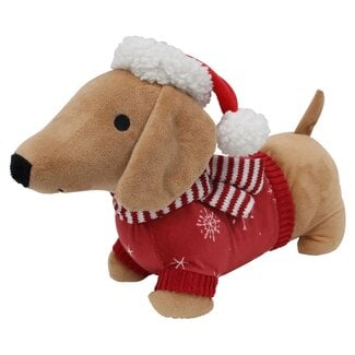 Dream-Living Deurstopper Kerst-teckel  30x18x9 cm