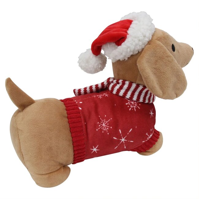 Dream-Living Deurstopper Kerst-teckel  30x18x9 cm