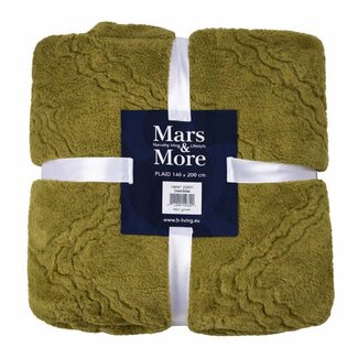 Mars & More Plaid Zig Zag Groen 140x200cm