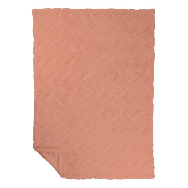 Mars & More Plaid Zig Zag Roze 140x200cm