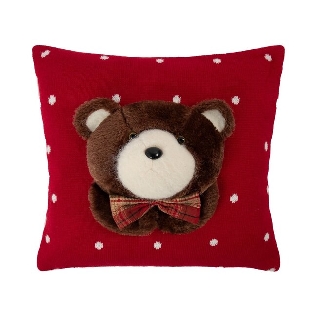 Linen & More Beer kussen rood 40x40cm