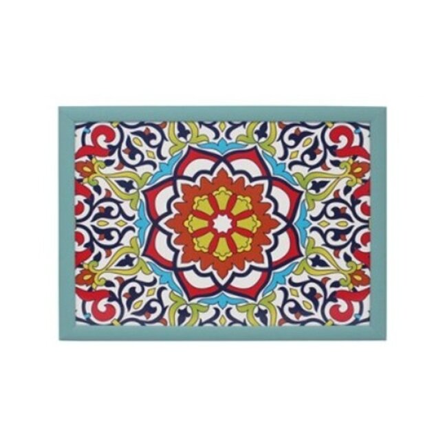 Lesser & Pavey Schootkussen Laptray - Toscane  blauw 44 x 33 x 6 cm