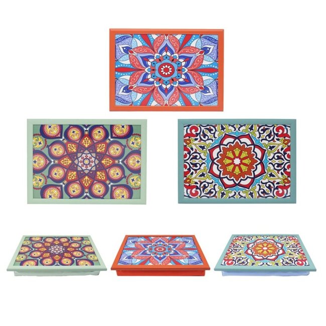 Lesser & Pavey Schootkussen Laptray - Toscane  blauw 44 x 33 x 6 cm