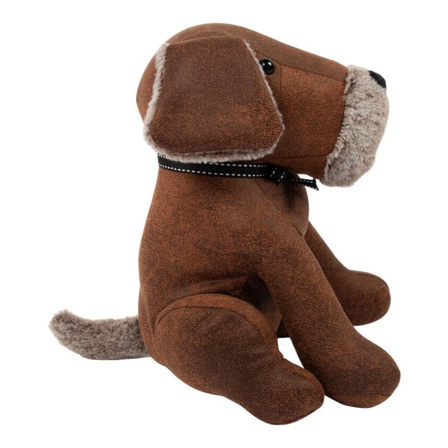 Mars & More Deurstopper hond donkerbruin 18x20x25cm
