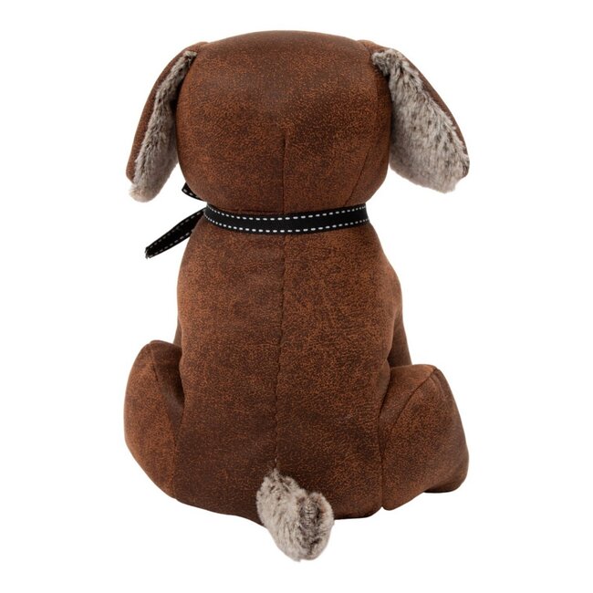 Mars & More Deurstopper hond donkerbruin 18x20x25cm