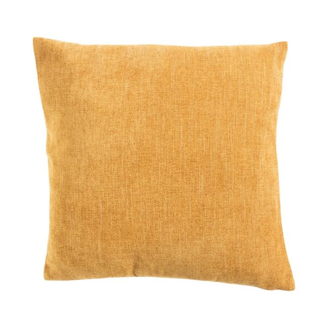 Linen & More Kussen Queen chenille oker 45x45cm