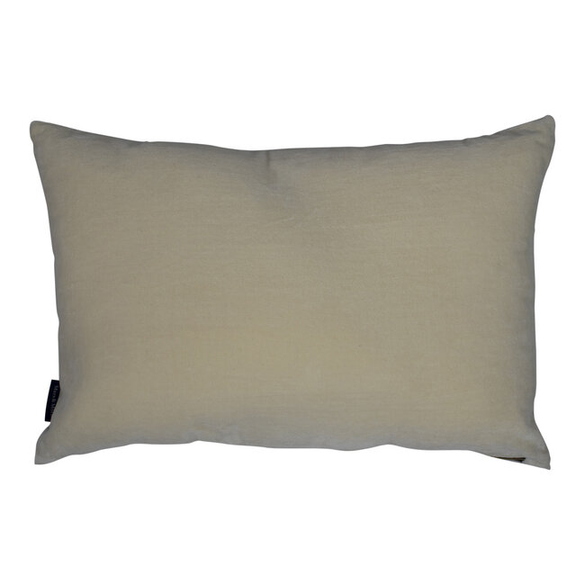 Mars en More Kussen fluweel exotische blauwe vogel 40x60cm
