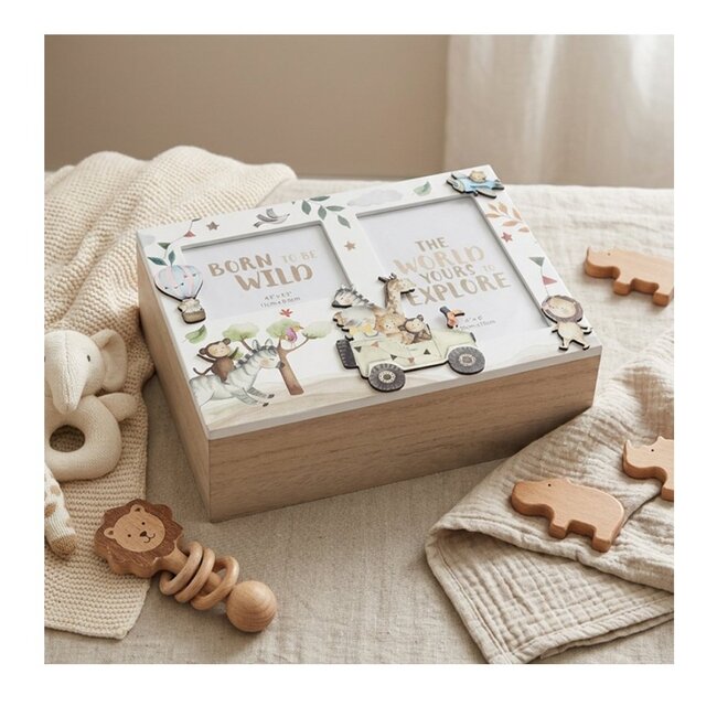 Dream-Living Dream Big Herinneringen Doos – Houten Babyherinneringendoos