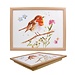 Clemency Bunn Schootkussen - Laptray Roodborstje op tak 44x33x6cm