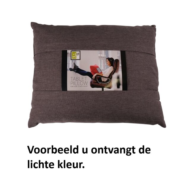 Linen & More Cynthia Tabletkussen gebroken wit 45x55cm