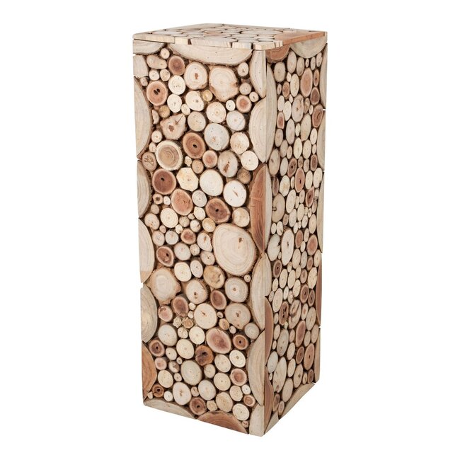 Mars & More Pilaar hout boomstammen 21x21x67cm