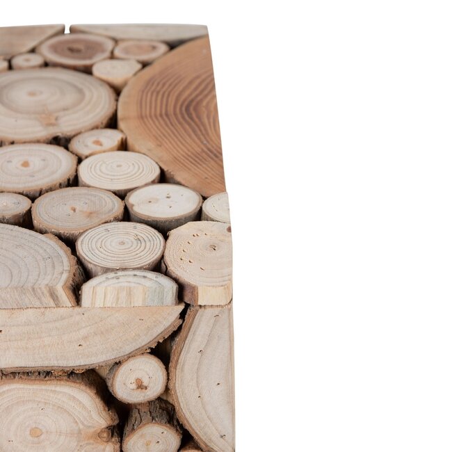 Mars & More Pilaar hout boomstammen 21x21x67cm