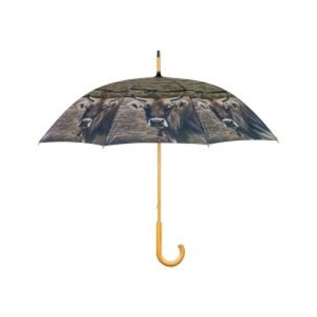 Mars & More Paraplu Schotse hooglander donker 105cm