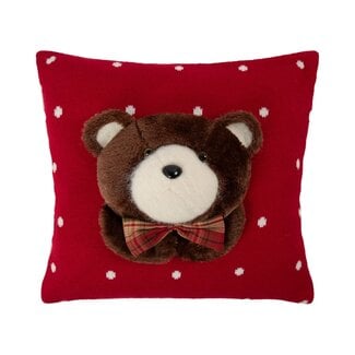 Linen & More Beer kussen rood 40x40cm