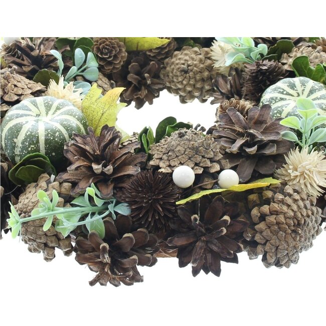 Dream-Living Groene herfstkrans 33x8 cm