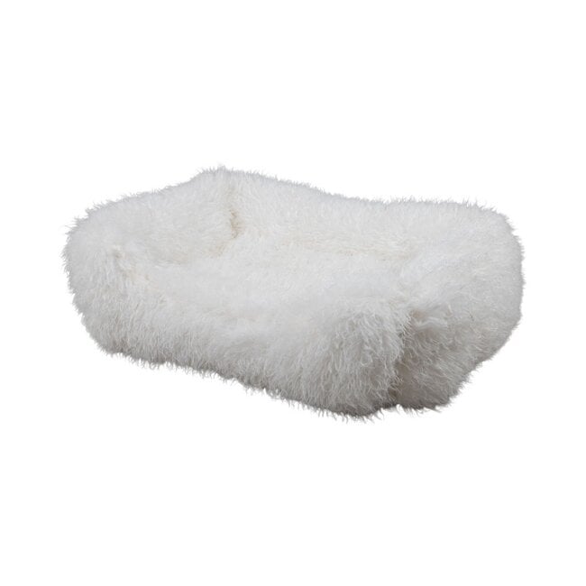 Mars & More Dierenmand L tibetan lamb off white 80x60x22cm