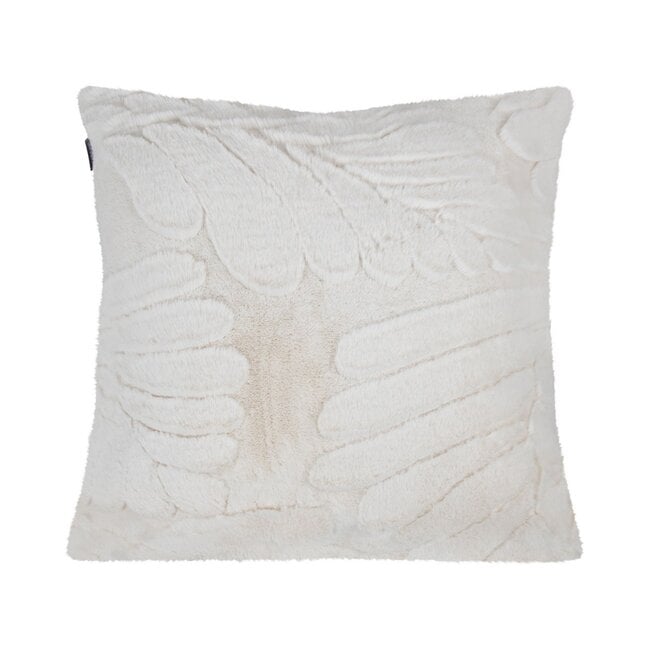 Linen & More Kussen Bladeren Off Wit 45x45cm